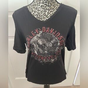 Harley Davidson cold shoulder shirt